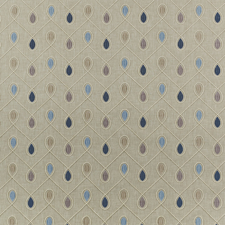 Healey Denim by Clarke And Clarke Designer Fabric CLARKE & CLARKE RICHMOND POLYESTER - 52%;COTTON - 48% India - Horizontal: 6.3 and Vertical: 4.53 54 - Swanky Fabrics -
