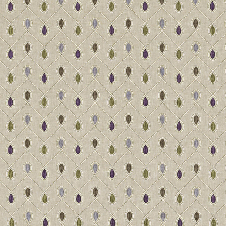 Healey Heather by Clarke And Clarke Designer Fabric CLARKE & CLARKE RICHMOND POLYESTER - 52%;COTTON - 48% India - Horizontal: 6.3 and Vertical: 4.53 54 - Swanky Fabrics -