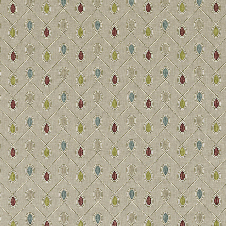 Healey Raspberry/Duckegg by Clarke And Clarke Designer Fabric CLARKE & CLARKE RICHMOND POLYESTER - 52%;COTTON - 48% India Horizontal: 6.3 and Vertical: 4.53 54 - Swanky Fabrics -