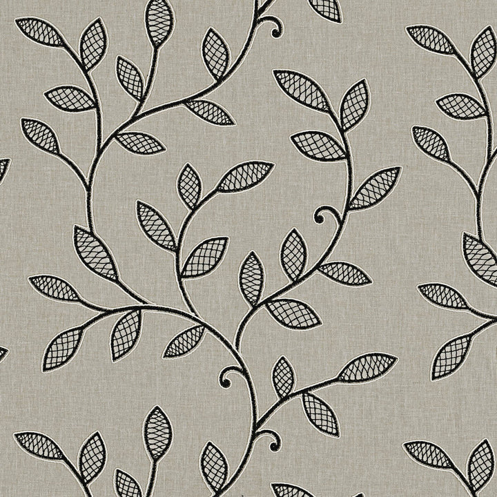 Hetton Charcoal by Clarke And Clarke Designer Fabric CLARKE & CLARKE RICHMOND POLYESTER - 52%;COTTON - 48% India - Horizontal: 16.93 and Vertical: 18.35 54 - Swanky Fabrics -