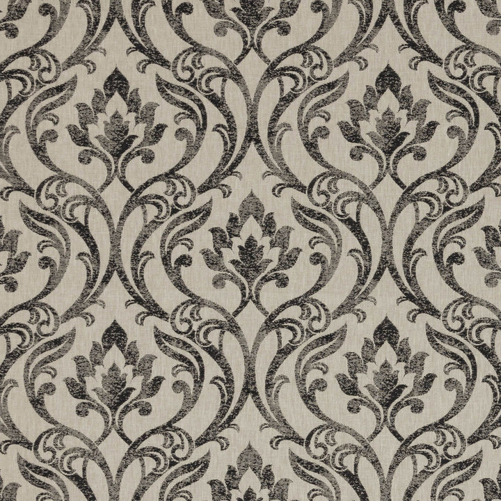 Leyburn Charcoal by Clarke And Clarke Designer Fabric CLARKE & CLARKE RICHMOND POLYESTER - 58%;COTTON - 21%;VISCOSE - 21% India MEDIUM Horizontal: 13.46 and Vertical: 12.48 54 - Swanky Fabrics -