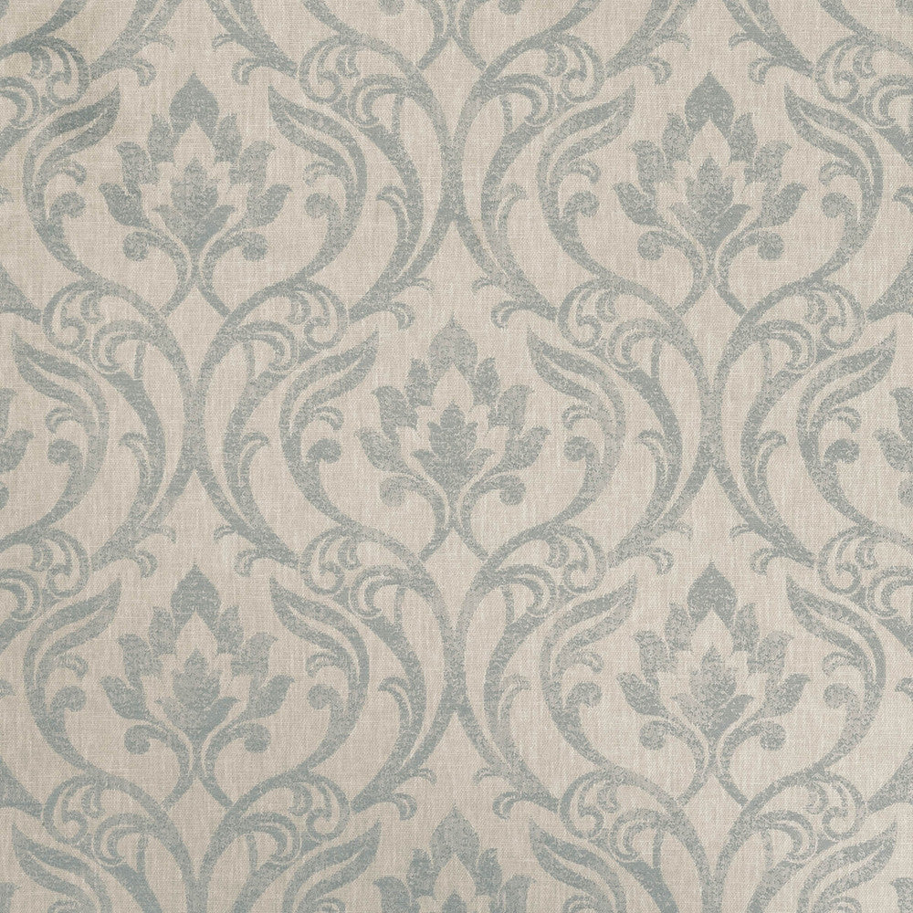 Leyburn Duckegg by Clarke And Clarke Designer Fabric CLARKE & CLARKE RICHMOND POLYESTER - 58%;COTTON - 21%;VISCOSE - 21% India MEDIUM Horizontal: 13.46 and Vertical: 12.48 54 - Swanky Fabrics -