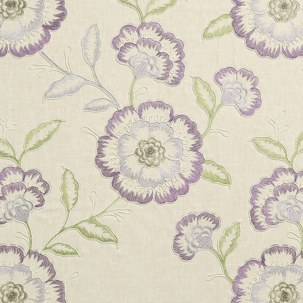 Richmond Heather by Clarke And Clarke Designer Fabric CLARKE & CLARKE RICHMOND POLYESTER - 52%;COTTON - 48% India - Horizontal: 16.93 and Vertical: 18.9 54 - Swanky Fabrics -