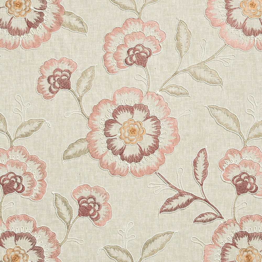 Richmond Spice by Clarke And Clarke Designer Fabric CLARKE & CLARKE RICHMOND POLYESTER - 52%;COTTON - 48% India Horizontal: 16.93 and Vertical: 18.9 54 - Swanky Fabrics -