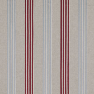 Wensley Raspberry/Duckegg by Clarke And Clarke Designer Fabric