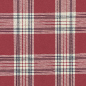 Glenmore Red by Clarke And Clarke Designer Fabric