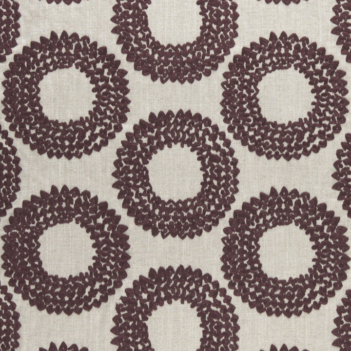 Dashiki Plum by Clarke And Clarke Designer Fabric CLARKE & CLARKE AMARA COTTON - 100% India - Horizontal: 12.87 and Vertical: 9.21 55 - Swanky Fabrics -