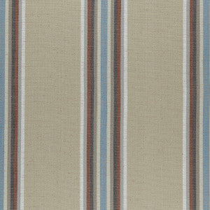 Imani Cinnabar/Aqua by Clarke And Clarke Designer Fabric