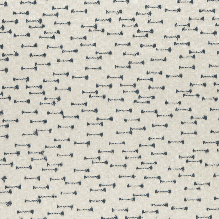 Nala Indigo by Clarke And Clarke Designer Fabric CLARKE & CLARKE AMARA COTTON - 25%;LINEN - 25%;POLYESTER - 25%;VISCOSE - 25% India Horizontal: 8.86 and Vertical: 6.22 55 - Swanky Fabrics -