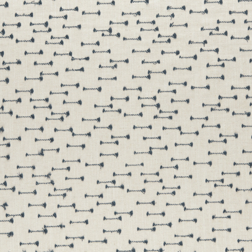 Nala Indigo by Clarke And Clarke Designer Fabric CLARKE & CLARKE AMARA COTTON - 25%;LINEN - 25%;POLYESTER - 25%;VISCOSE - 25% India - Horizontal: 8.86 and Vertical: 6.22 55 - Swanky Fabrics -
