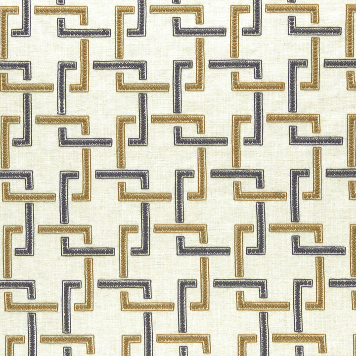 Sekai Charcoal/Cinnamon by Clarke And Clarke Designer Fabric CLARKE & CLARKE AMARA VISCOSE - 70%;LINEN - 30% India - Horizontal: 6.57 and Vertical: 6.22 55 - Swanky Fabrics -