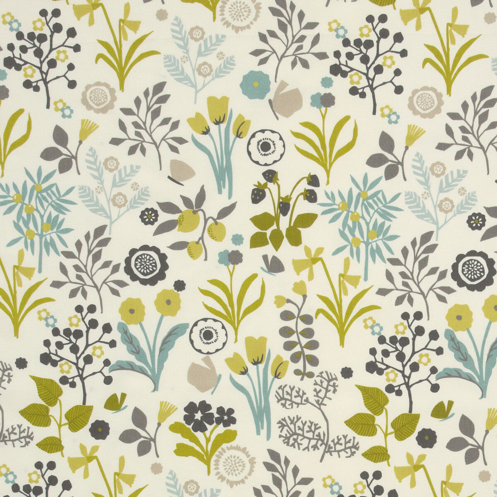 Frida Charteuse/Charcoal by Clarke And Clarke Fabric Clarke And Clarke Fabric Frida Charteuse/CharcoalFabric CLARKE & CLARKE WILDERNESS COTTON - 100% United Kingdom </p><p>Repeat: H: 17.99, V: 25.2 54 - Fabric Carolina -