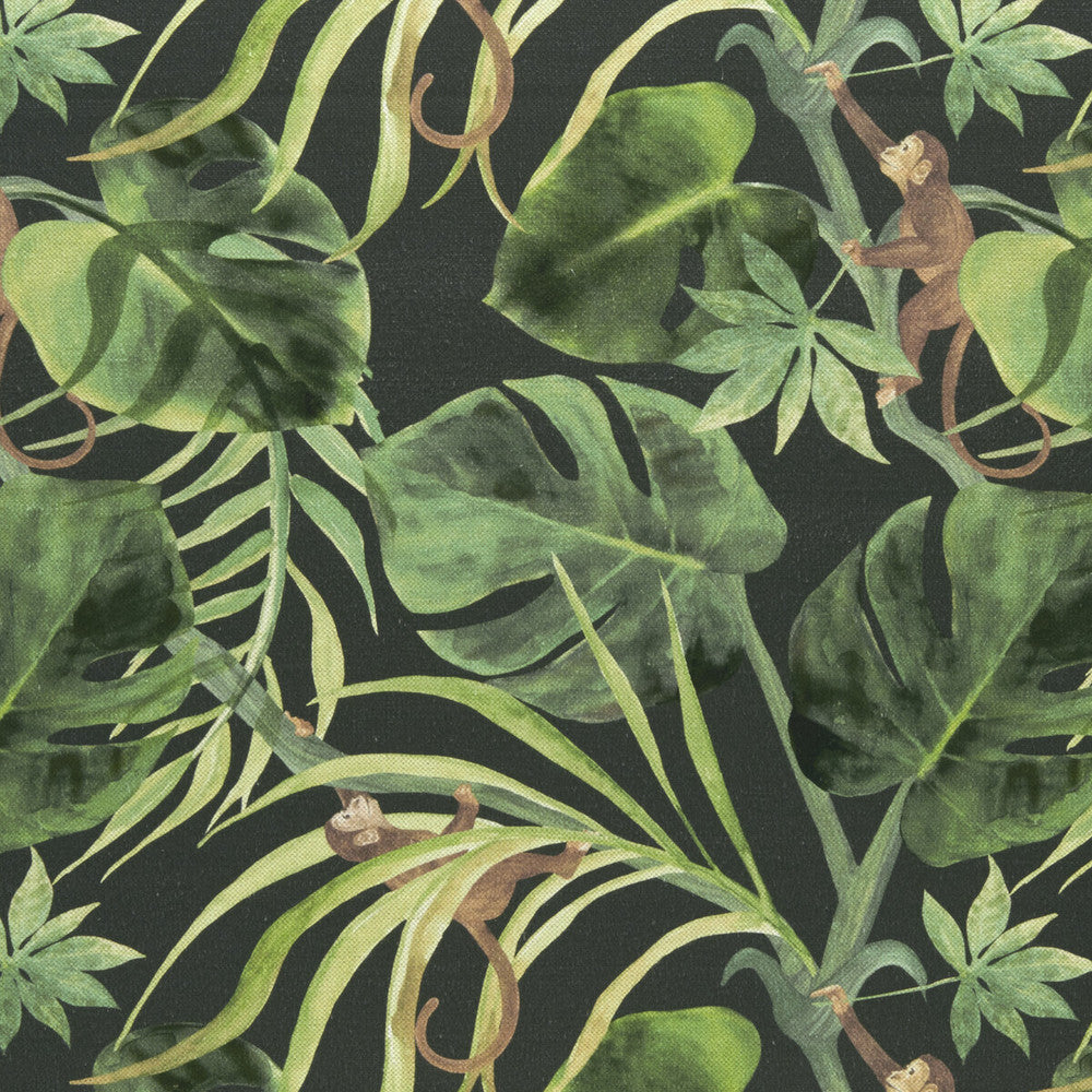 Monkey Business Charcoal by Clarke And Clarke Fabric Clarke And Clarke Fabric Monkey Business CharcoalFabric CLARKE & CLARKE COLONY COTTON - 60%;LINEN - 40% Spain </p><p>Repeat: H: 17.99, V: 17.52 54 - Fabric Carolina -