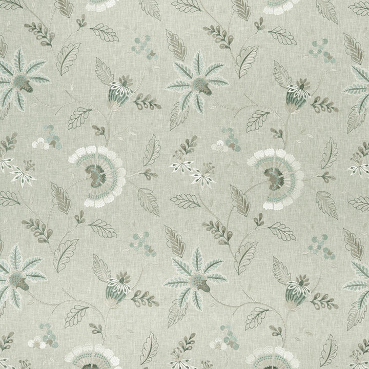 Delamere Duckegg by Clarke And Clarke Designer Fabric CLARKE & CLARKE HALCYON POLYESTER - 52%;COTTON - 48% India Horizontal: 17.05 and Vertical: 18.9 54 - Swanky Fabrics -