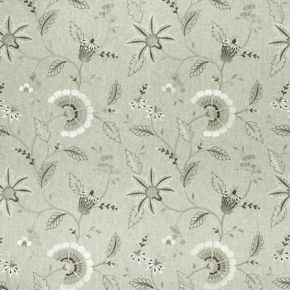 Delamere Natural by Clarke And Clarke Designer Fabric CLARKE & CLARKE HALCYON POLYESTER - 52%;COTTON - 48% India Horizontal: 17.05 and Vertical: 18.9 54 - Swanky Fabrics -