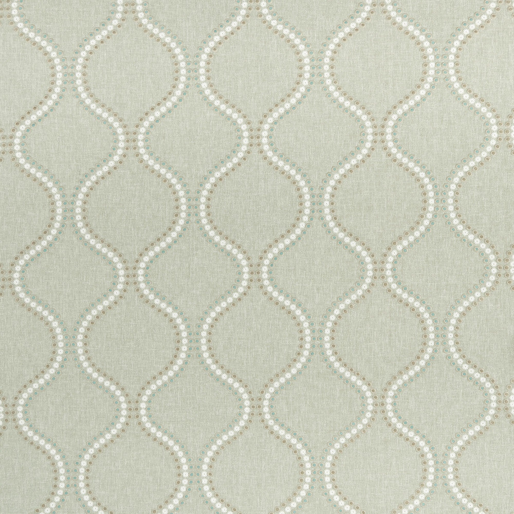 Layton Duckegg by Clarke And Clarke Designer Fabric CLARKE & CLARKE HALCYON POLYESTER - 52%;COTTON - 48% India Horizontal: 8.5 and Vertical: 9.45 54 - Swanky Fabrics -