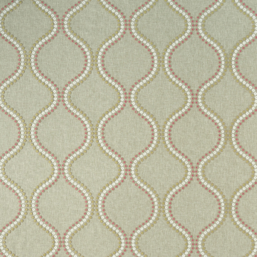 Layton Pink/Apple by Clarke And Clarke Fabric Clarke And Clarke Fabric Layton Pink/AppleFabric CLARKE & CLARKE HALCYON POLYESTER - 52%;COTTON - 48% India </p><p>Repeat: H: 8.5, V: 9.45 54 - Fabric Carolina -