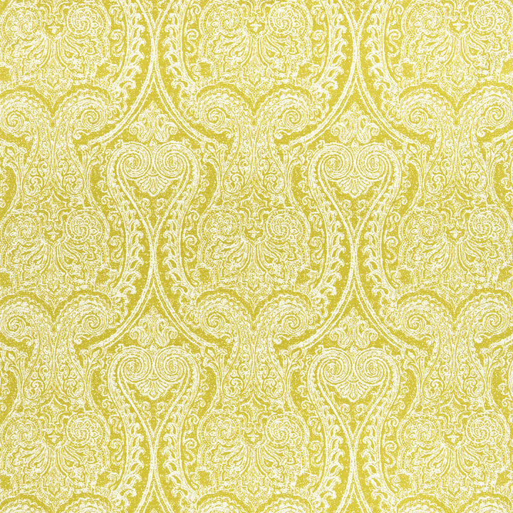 Pastiche Chartreuse by Clarke And Clarke Designer Fabric CLARKE & CLARKE HALCYON COTTON - 56%;POLYESTER - 44% India HEAVY Horizontal: 13.78 and Vertical: 13.98 54 - Swanky Fabrics -