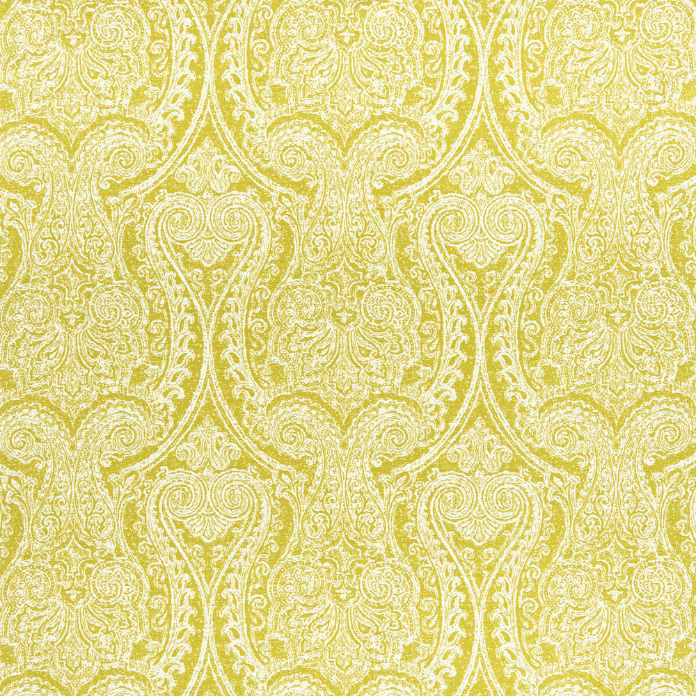 Pastiche Chartreuse by Clarke And Clarke Designer Fabric CLARKE & CLARKE HALCYON COTTON - 56%;POLYESTER - 44% India HEAVY Horizontal: 13.78 and Vertical: 13.98 54 - Swanky Fabrics -