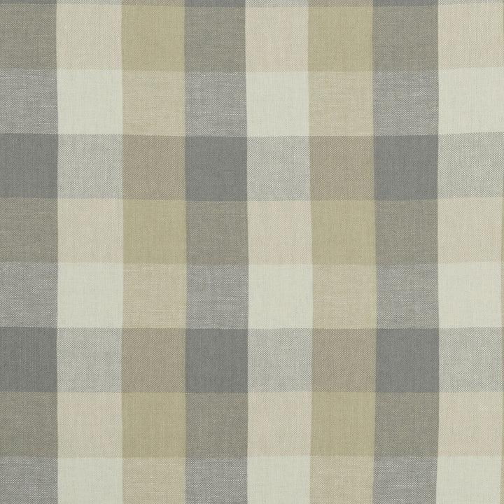 Austin Check Natural by Clarke And Clarke Designer Fabric CLARKE & CLARKE CASTLE GARDEN LINEN - 100% Turkey HEAVY Horizontal: 6.89 and Vertical: 7.68 53 - Swanky Fabrics -