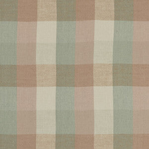 Austin Check Mineral/Blush by Clarke And Clarke Designer Fabric