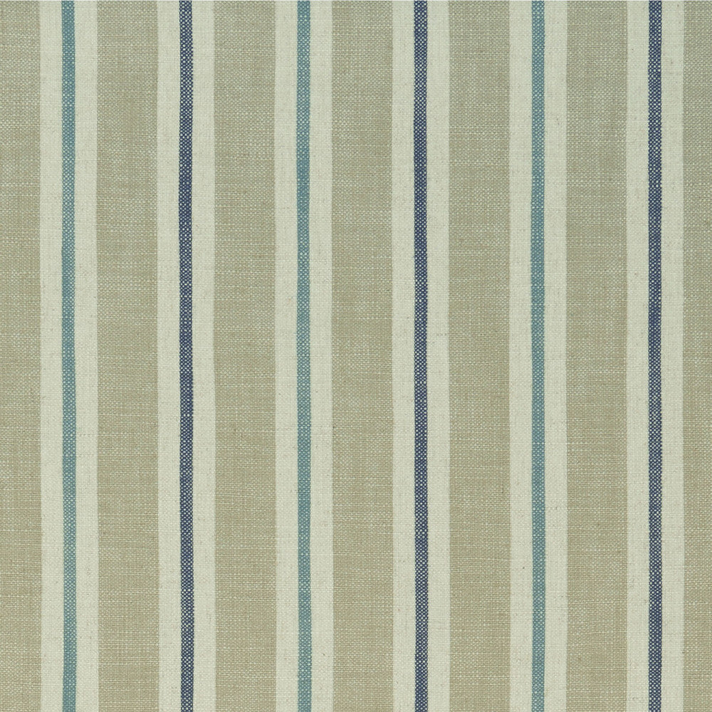 Sackville Stripe Eau De Nil/Linen by Clarke And Clarke Designer Fabric CLARKE & CLARKE CASTLE GARDEN VISCOSE - 80%;LINEN - 20% Turkey HEAVY Horizontal: 4.33 and Vertical: 0 54 - Swanky Fabrics -