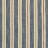 Sackville Stripe Midnight/Spice by Clarke And Clarke Designer Fabric