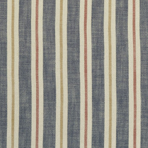 Sackville Stripe Midnight/Spice by Clarke And Clarke Designer Fabric