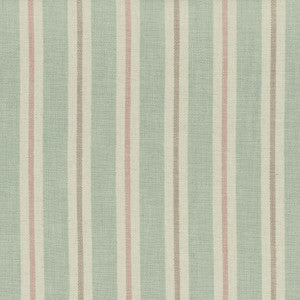 Sackville Stripe Mineral/Blush by Clarke And Clarke Designer Fabric