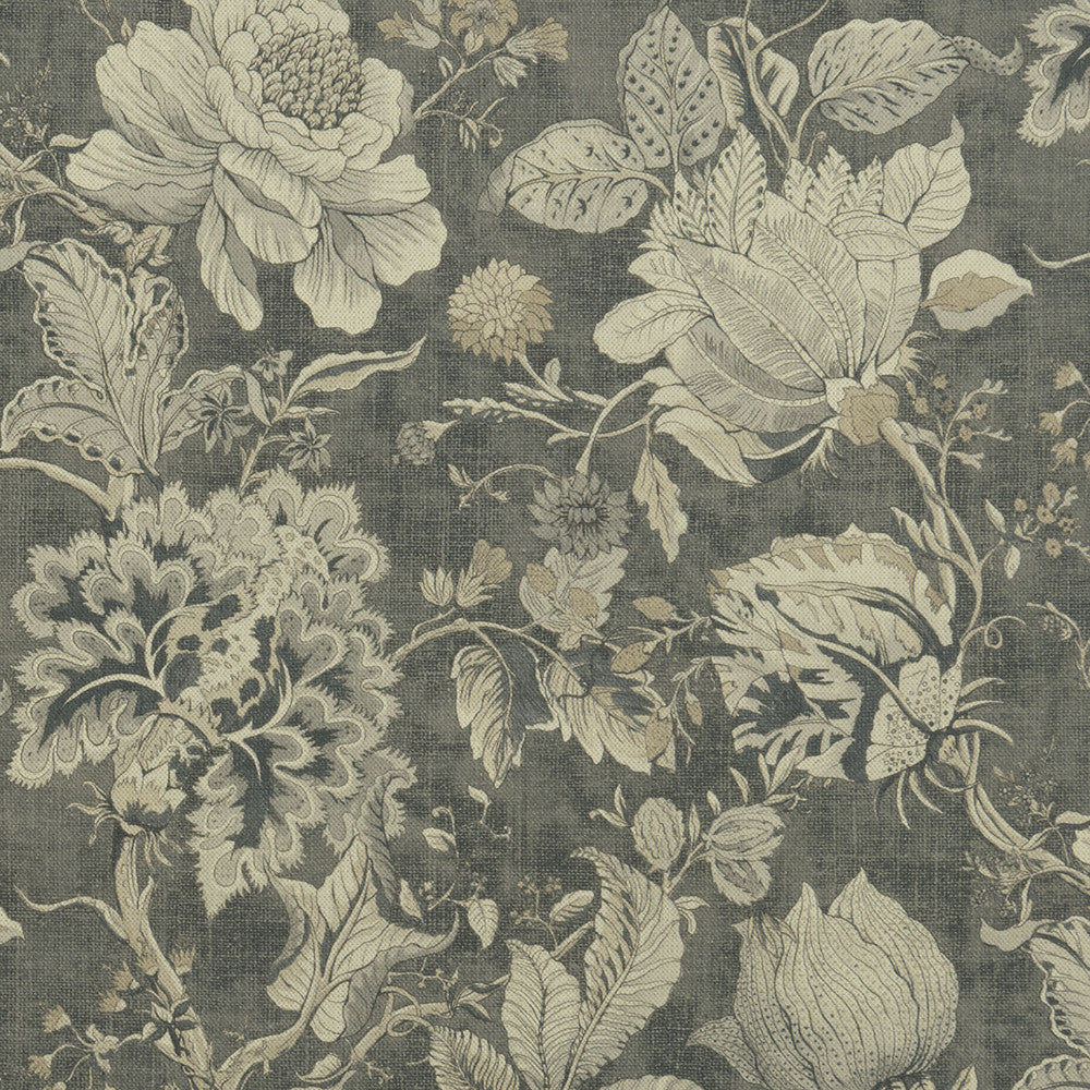 Sissinghurst Charcoal by Clarke And Clarke Fabric Clarke And Clarke Fabric Sissinghurst CharcoalFabric CLARKE & CLARKE CASTLE GARDEN COTTON - 60%;LINEN - 40% Spain </p><p>Repeat: H: 36.02, V: 23.62 55 - Fabric Carolina -