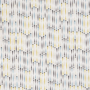 Cassandra Charcoal/Chartreuse by Clarke And Clarke Designer Fabric