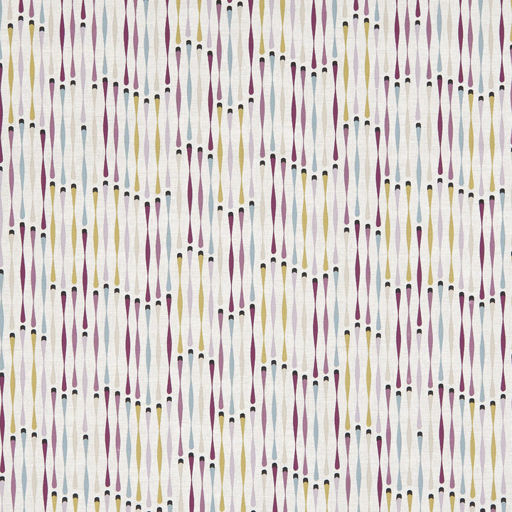Cassandra Damson by Clarke And Clarke Designer Fabric CLARKE & CLARKE OCTAVIA COTTON - 100% Turkey MEDIUM Horizontal: 13.5 and Vertical: 12.6 54 - Swanky Fabrics -