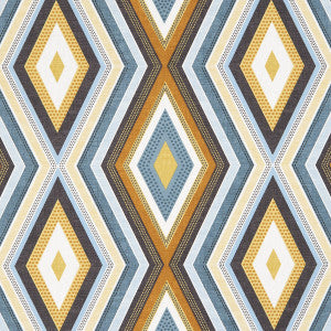 Terrazzo Teal/Spice by Clarke And Clarke Designer Fabric