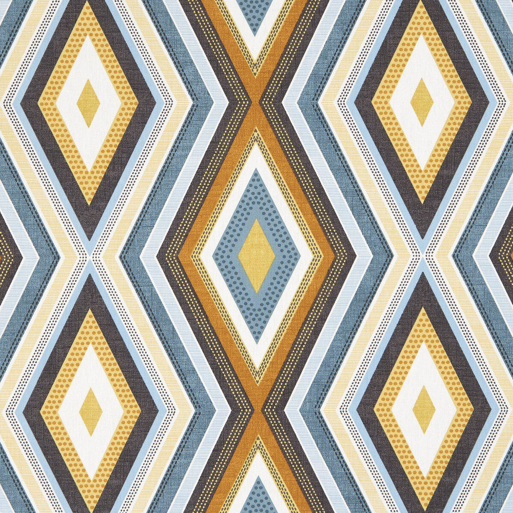 Terrazzo Teal/Spice by Clarke And Clarke Fabric Clarke And Clarke Fabric Terrazzo Teal/SpiceFabric CLARKE & CLARKE OCTAVIA COTTON - 100% Turkey </p><p>Repeat: H: 13.5, V: 12.6 54 - Fabric Carolina -