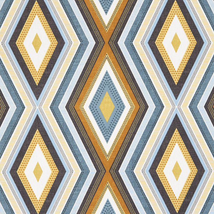 Terrazzo Teal/Spice by Clarke And Clarke Fabric Clarke And Clarke Fabric Terrazzo Teal/SpiceFabric CLARKE & CLARKE OCTAVIA COTTON - 100% Turkey </p><p>Repeat: H: 13.5, V: 12.6 54 - Fabric Carolina -