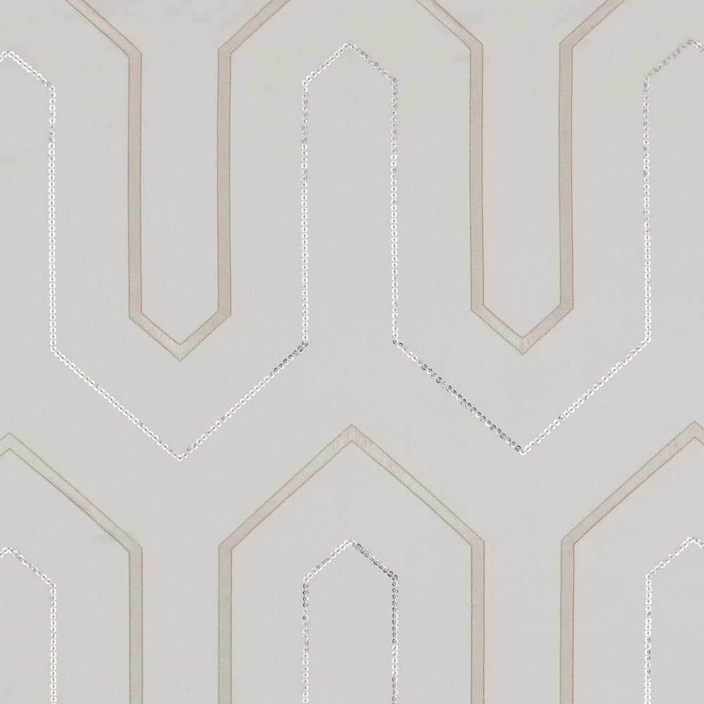 Gatsby Champagne by Clarke And Clarke Designer Fabric CLARKE & CLARKE LUSSO POLYESTER - 100% India - Horizontal: 6.42 and Vertical: 9.25 54 - Swanky Fabrics -