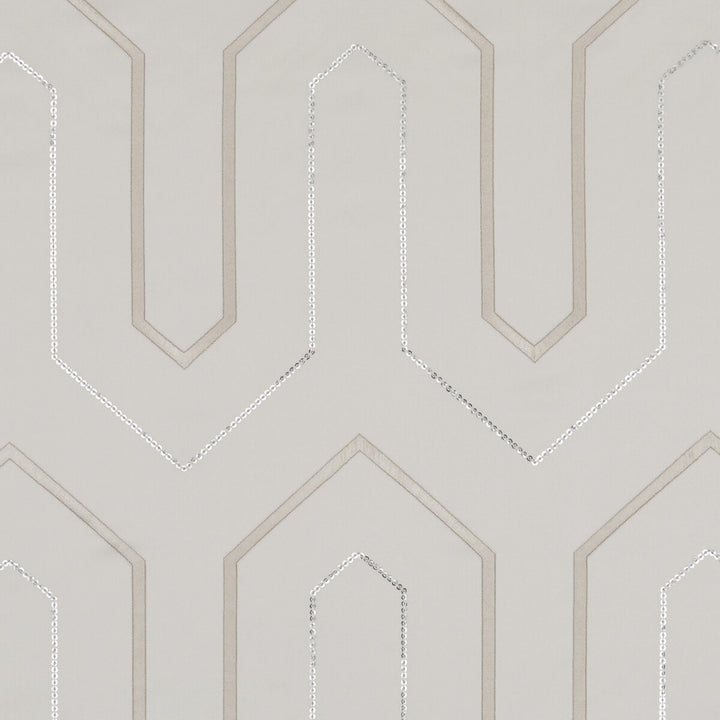 Gatsby Champagne by Clarke And Clarke Designer Fabric CLARKE & CLARKE LUSSO POLYESTER - 100% India - Horizontal: 6.42 and Vertical: 9.25 54 - Swanky Fabrics -