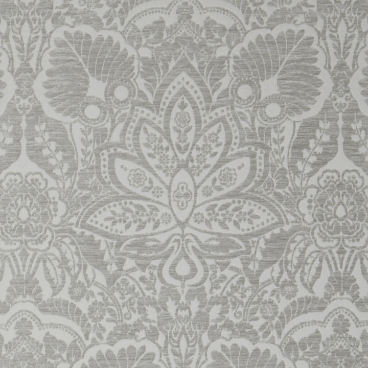 Waldorf Silver by Clarke And Clarke Designer Fabric CLARKE & CLARKE LUSSO POLYESTER - 100% India HEAVY Horizontal: 13.58 and Vertical: 26.57 54 - Swanky Fabrics -