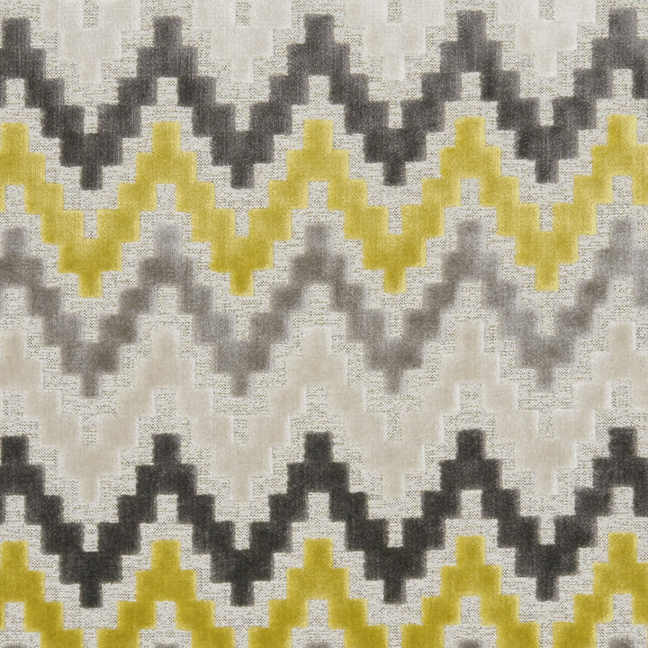 Empire Chartreuse by Clarke And Clarke Designer Fabric CLARKE & CLARKE MANHATTAN VISCOSE - 52%;POLYESTER - 48% India HEAVY Horizontal: 3.35 and Vertical: 9.45 54 - Swanky Fabrics -
