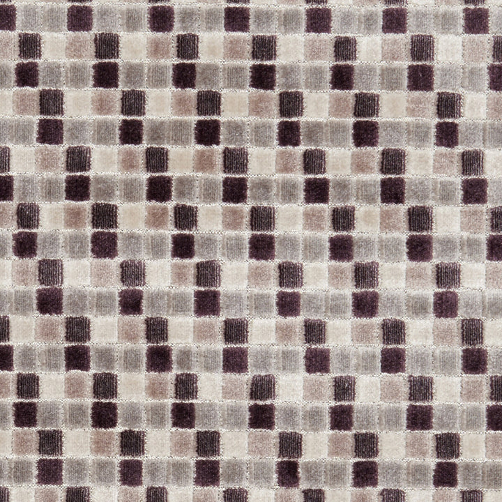 Tribeca Damson by Clarke And Clarke Designer Fabric CLARKE & CLARKE MANHATTAN VISCOSE - 53%;POLYESTER - 47% India HEAVY Horizontal: 1.77 and Vertical: 3.94 54 - Swanky Fabrics -