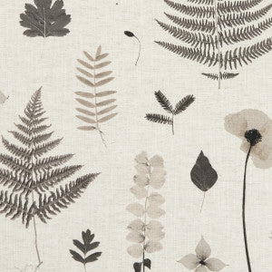 Herbarium Charcoal/Natural by Clarke And Clarke Designer Fabric