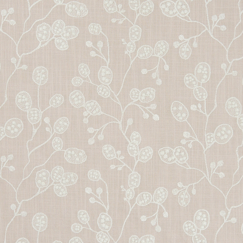Honesty Blush by Clarke And Clarke Designer Fabric CLARKE & CLARKE BOTANICA VISCOSE - 70%;LINEN - 30% India Horizontal: 12.99 and Vertical: 9.25 55 - Swanky Fabrics -