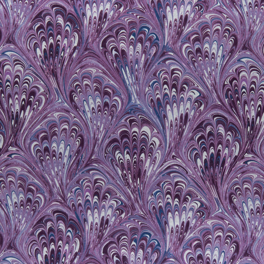 Pavone Amethyst by Clarke And Clarke Designer Fabric CLARKE & CLARKE BOTANICA VISCOSE - 67%;COTTON - 33% India MEDIUM Horizontal: 13.58 and Vertical: 11.81 55 - Swanky Fabrics -