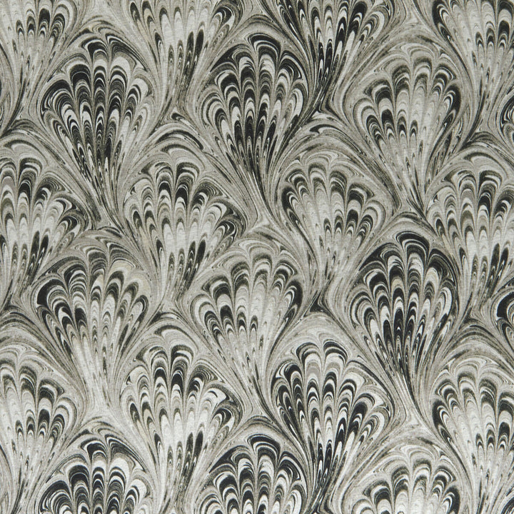 Pavone Charcoal/Natural by Clarke And Clarke Designer Fabric CLARKE & CLARKE BOTANICA VISCOSE - 67%;COTTON - 33% India MEDIUM Horizontal: 13.58 and Vertical: 11.81 55 - Swanky Fabrics -