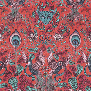 Amazon Red by Clarke And Clarke Designer Fabric
