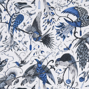 Audubon Blue by Clarke And Clarke Designer Fabric