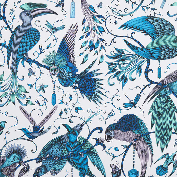 Audubon Jungle by Clarke And Clarke Designer Fabric ANIMALIA BY EMMA J SHIPLEY FOR C&C COTTON - 100% United Kingdom HEAVY Horizontal: 54.33 and Vertical: 26.97 54 - Swanky Fabrics -