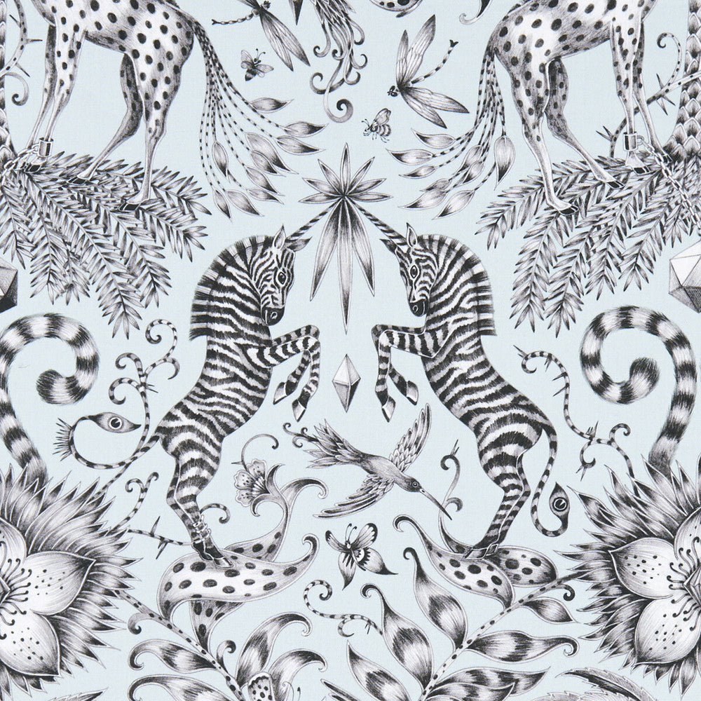 Kruger Eggshell by Clarke And Clarke Designer Fabric ANIMALIA BY EMMA J SHIPLEY FOR C&C COTTON - 100% United Kingdom HEAVY Horizontal: 13.58 and Vertical: 22.44 54 - Swanky Fabrics -