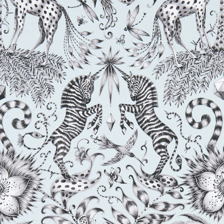 Kruger Eggshell by Clarke And Clarke Designer Fabric ANIMALIA BY EMMA J SHIPLEY FOR C&C COTTON - 100% United Kingdom HEAVY Horizontal: 13.58 and Vertical: 22.44 54 - Swanky Fabrics -