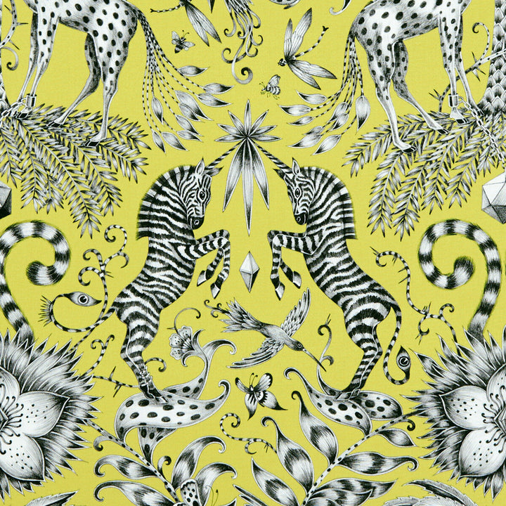 Kruger Lime by Clarke And Clarke Fabric Clarke And Clarke Fabric Kruger LimeFabric ANIMALIA BY EMMA J SHIPLEY FOR C&C COTTON - 100% United Kingdom </p><p>Repeat: H: 13.58, V: 22.44 54 - Fabric Carolina -